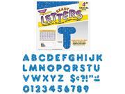 TREND T1617 Ready Letters Sparkles Letter Set Blue Sparkle 4 h 71 Set