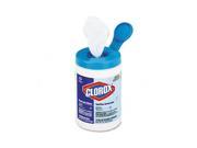 Clorox COX35309 Germicidal Wipes 6-3/4 x 9 White 70 Container