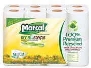 Marcal Small Steps 16466 100% Premium Recycled 2 Ply Toilet Tissue 96 Rolls Carton