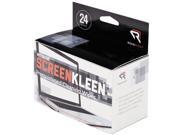 Read Right RR1217 Notebook ScreenKleen Pads Cloth 2 1 2 x 5 1 4 White 24 Box