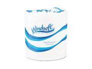 Windsoft 2200 Single Roll Bath Tissue 500 Sheets Roll 96 Rolls Carton