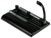 Master 325B 24 Sheet Lever Action Two to Seven Hole Punch 9 32 Diameter Holes Black