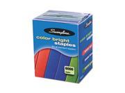 Swingline Color Bright Staples 2000 Per Pack