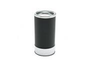 Ex Cell Round Sand Urn w Removable Tray Black Chrome