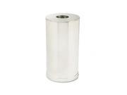 Rubbermaid Commercial European Metallic Series Drop In Top Receptacle Round 15 gal Satin Stainless