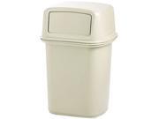 Rubbermaid Commercial 9171 88BG Ranger Fire Safe Container Square Structural Foam 45 gal Beige