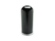 Safco Products Open Top Dome Receptacle Round Steel 15 gal Black