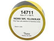 Tatco 14711 Hazard Marking Aisle Tape 2w x 108 ft. Roll