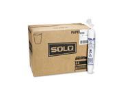 SOLO Cup Company 44CT White Paper Water Cups 3 oz. 50 Bags of 100 Carton