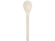 NatureHouse RP06 Biodegradable Cutlery Plant Starch Oil Spoon 6 Length White 50 Pack