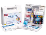First Aid Only 222 U First Aid Kit for 10 People 62 Pieces OSHA Compliant Plastic Case