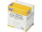 Plastic Adhesive Bandages 1 x 3 100 Box