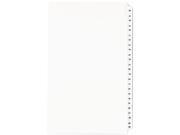 Avery 01431 Avery Style Legal Side Tab Divider Title 26 50 14 x 8 1 2 White 1 Set