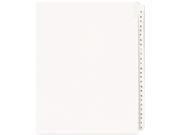 Avery 01700 Allstate Style Legal Side Tab Dividers 26 Tab A Z Letter White 25 Set