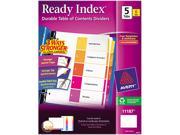 Avery 11187 Ready Index Contemporary Contents Divider 1 5 Multicolor Letter 6 Sets