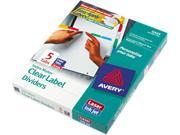 Avery 11423 Index Maker Divider w Multicolor Tabs 5 Tab Letter 25 Sets Box