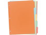 Avery 11508 Write On Plain Tab Dividers Five Multicolor Tabs Letter Salmon 36 Sets