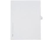 Avery 82177 Allstate Style Legal Side Tab Divider Title O Letter White 25 Pack