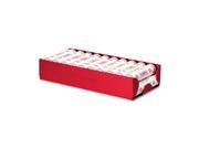 MMF Industries 211010107 Rolled Coin Aluminum Tray w Denomination Quantity Etched on Side Red