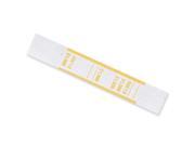 MMF Industries 216070G12 Self Adhesive Currency Straps Yellow 1 000 in 10 Bills 1000 Bands Box