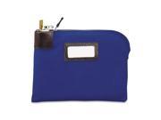 MMF Industries 2330881W08 Seven Pin Security Night Deposit Bag Two Keys Cotton Duck 11 x 8.5 Blue