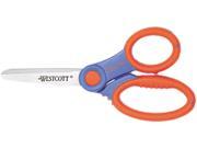 Westcott 14596 Kids 5 Blunt Soft Handle Scissors with Microban Protection