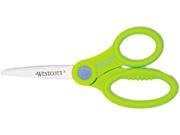 Westcott 14607 Kids 5 Pointed Scissors with Microban Protection