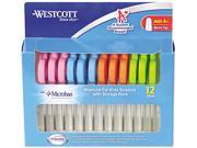 Westcott 14871 Kids 5 Blunt Scissors 12 Pack with Microban Protection