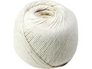 Quality Park 46171 White Cotton 10 Ply Medium String in Ball 475 Feet