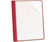 Oxford ESS57871 Recycled Clear Front Report Covers Letter Size Red 25 Box 1 Box