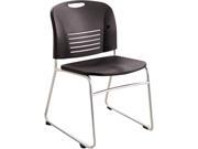 Safco 4292BL Vy Sled Base Stack Chairs