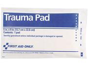 First Aid Only FAE 5012 Trauma Pad 5? x 9?