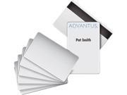 Advantus AVT 76354 Blank PVC ID Badge Card with Magnetic Strip