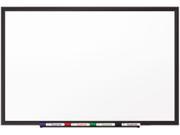 Classic Porcelain Magnetic Whiteboard 60 X 36 Black Aluminum Frame