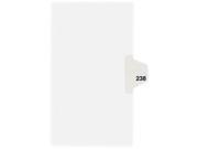 Avery 82454 Individual Side Tab Legal Exhibit Dividers