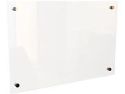Best Rite 83950 Enlighten Glass Board Frameless Frosted Pearl 36 x 24 x 1 8 1Each