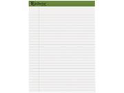 Earthwise Ampad 40102 Recycled Paper Pad Legal Legal Rule Letter White 40 Sheet Pads 4 Pack