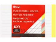 Mead 63074 Notepad Colored Index Card