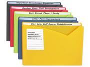 C line 63060 Write on Poly File Jackets Assorted 11 X 8 1 2 25 BX
