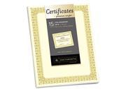Southworth CTP2V Premium Certificates Ivory Spiro Gold Foil Border 66 lb 8.5 x 11 15 Pack