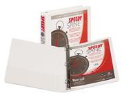 Samsill 19137C Speedy Spine Angle D Ring View Binder 11 x 8 1 2 1 Capacity White