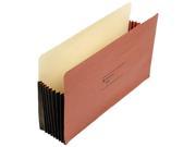 Wilson Jones 78CG Seven Inch Expansion File Pocket Straight Legal Redrope 10 Box