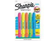 Sharpie 1803277 Gel Highlighter Assorted Colors 5 per Pack