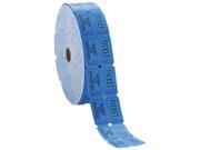 PM Company 59004 Consecutively Numbered Double Ticket Roll Blue 2000 Tickets Roll