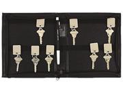 SecurIT 04987 Security Backed Zippered Case 144 key Vinyl Black 7 x 1 x 8 3 8