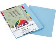 Pacon P7609 Peacock Sulphite Construction Paper 76 lbs. 9 x 12 Sky Blue 50 Sheets Pack