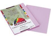 Pacon P7109 Peacock Sulphite Construction Paper 76 lbs. 9 x 12 Lilac 50 Sheets Pack