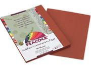 Pacon P6709 Peacock Sulphite Construction Paper 76 lbs. 9 x 12 Brown 50 Sheets Pack