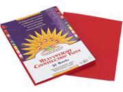SunWorks 6103 Construction Paper 58 lbs. 9 x 12 Red 50 Sheets Pack