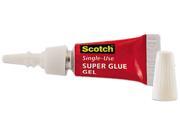 Scotch Scotch Single Use Super Glue 1 2 Gram Tube No Run Gel 4 PK